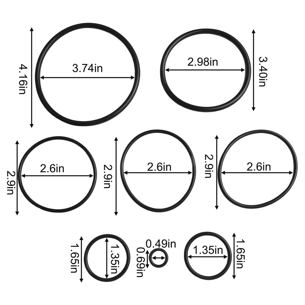 Complete O Ring Set for Effective Pool Maintenance in For Zodiac Systems