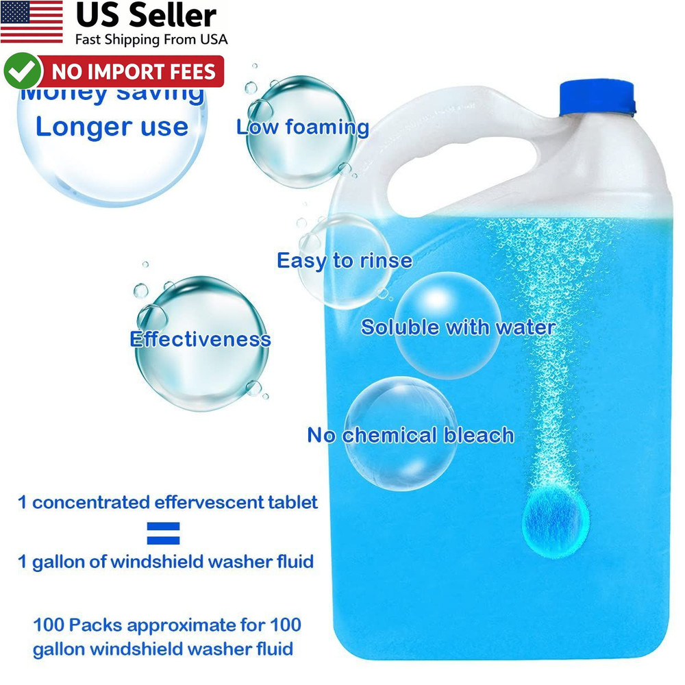 Windshield Washer Fluid Tablets Concentrate Summer Formula Multi-Pack FROM USA