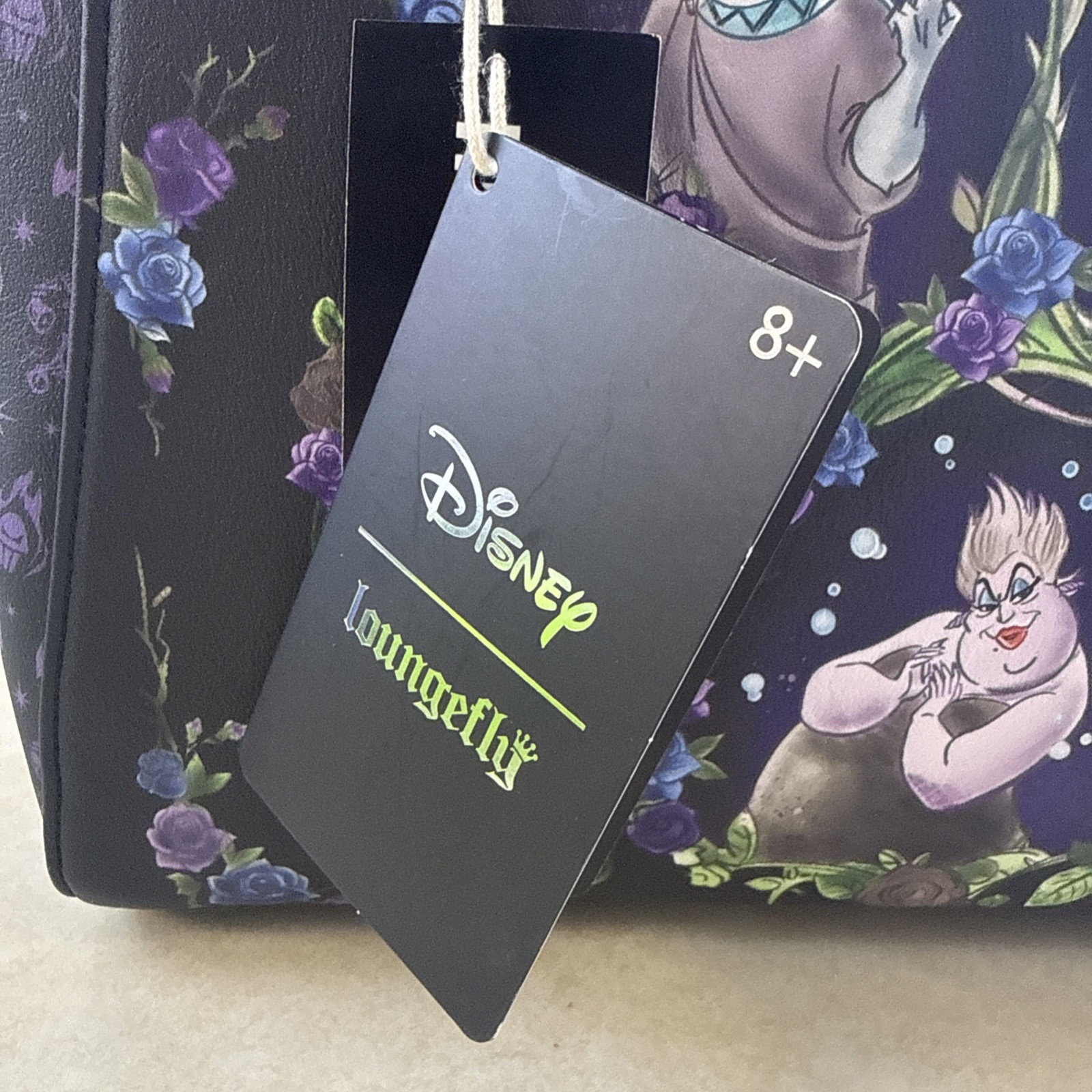 RARE MISPRINT Loungefly Disney Villains Floral Icons Satchel Bag. Brand New NWT