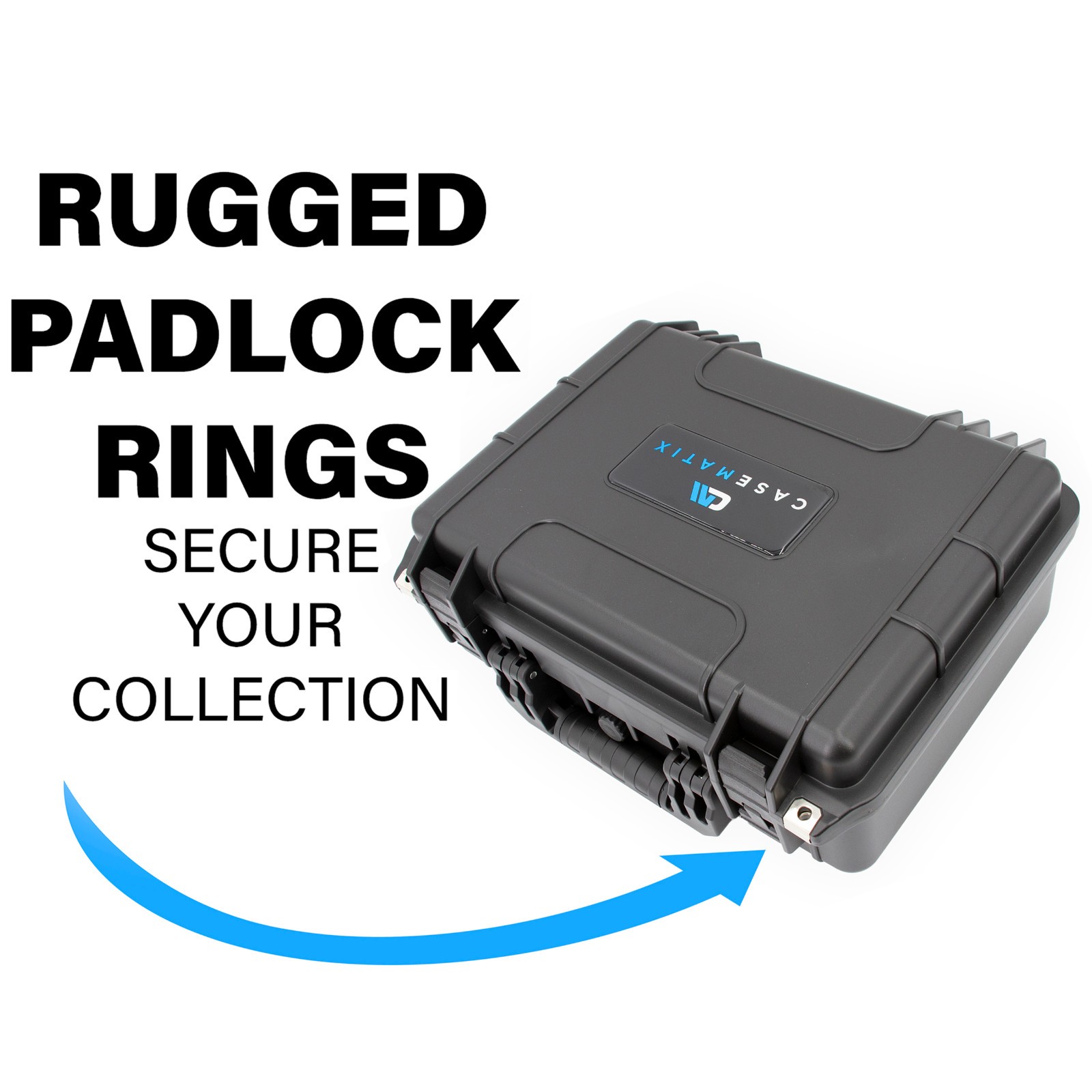 CASEMATIX Hard Case for Caldwell Claycopter Target Launcher Waterproof Case Only