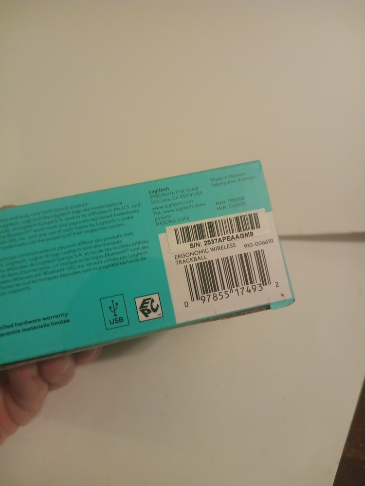 Logitech Wireless Trackball Mouse - 910006610