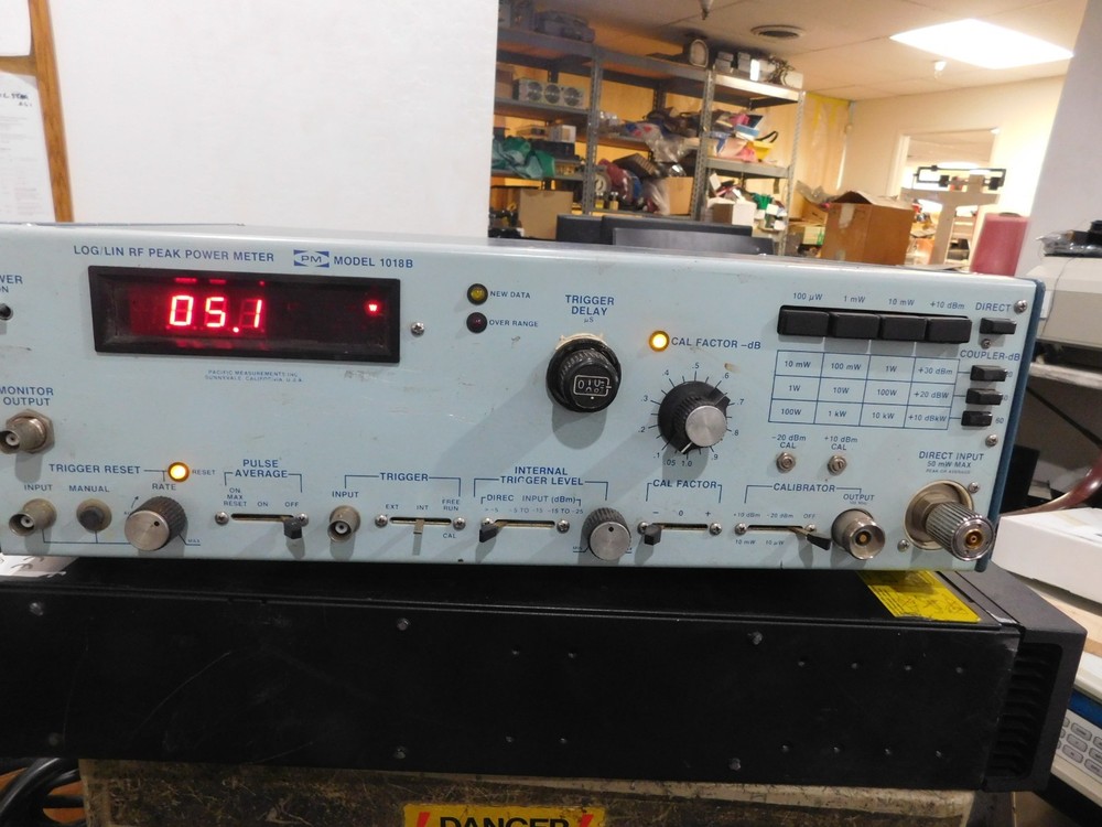 Pacific Measurements Model:   1018B RF Peak Power Meter.  Code: 19A, Option: 02