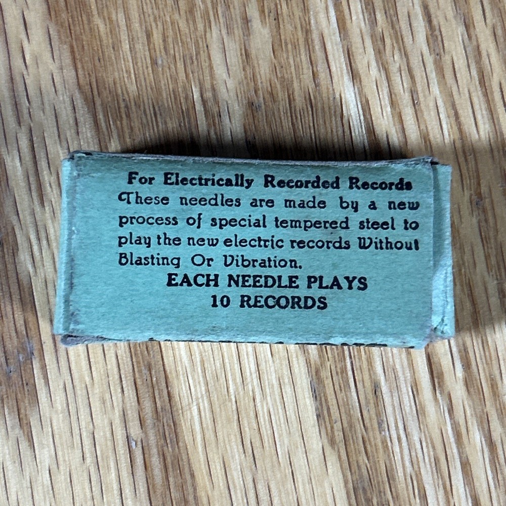 Antique Electro-phonic Phonograph Needle Package Advertising Original