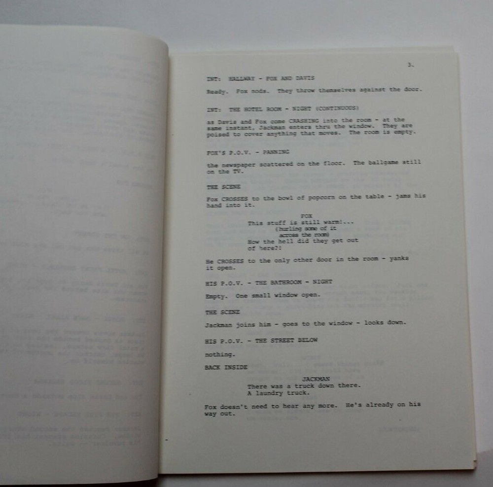 STARMAN / Randall Wallace, 1986 alien Sci Fi TV Script "Secrets" Robert Hays