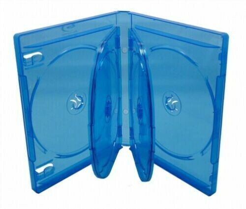 (5x) Holds 6 Disc Blu Ray Replacement Cases Standard Empty Boxes 22mm