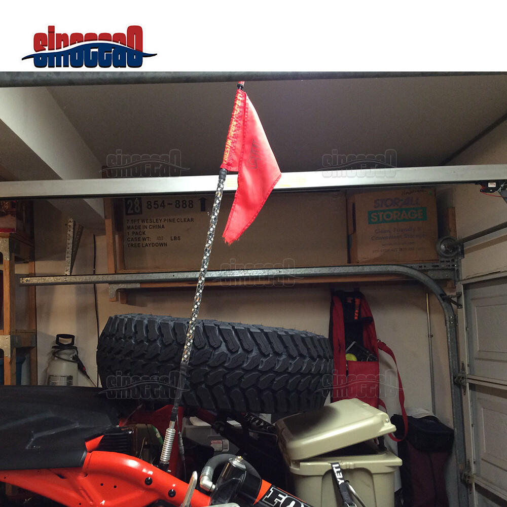 For 2024 Can-Am Maverick X3 Rear LED Flag Whip Antenna Reverse Light Brackets