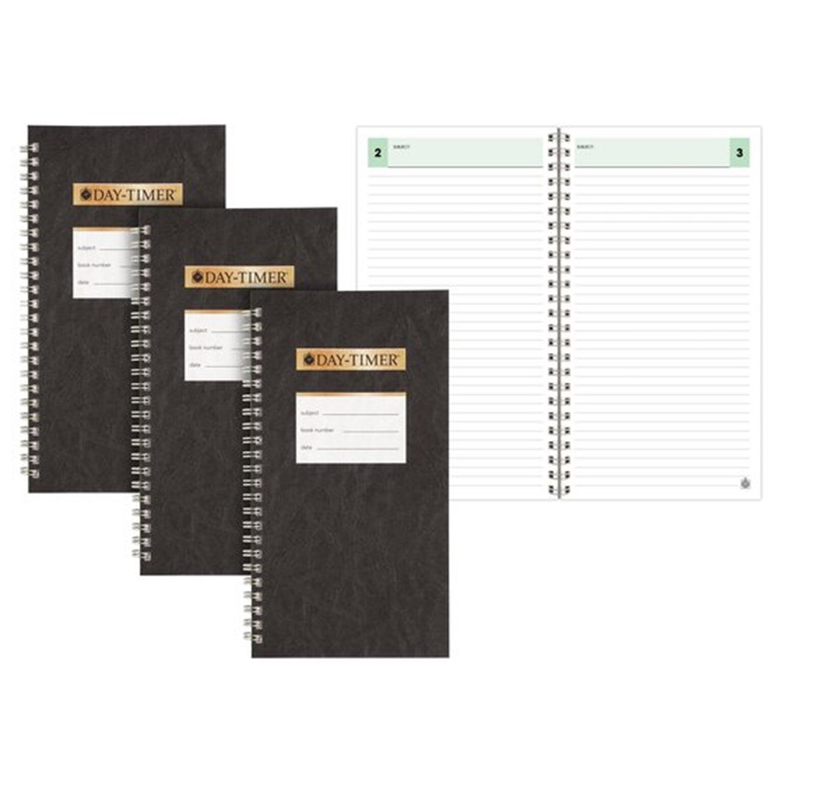 Day-Timer All Purpose Pocket Notes, Black, Pocket Size, 3 1/2" x 6 1/2", 3 Pack