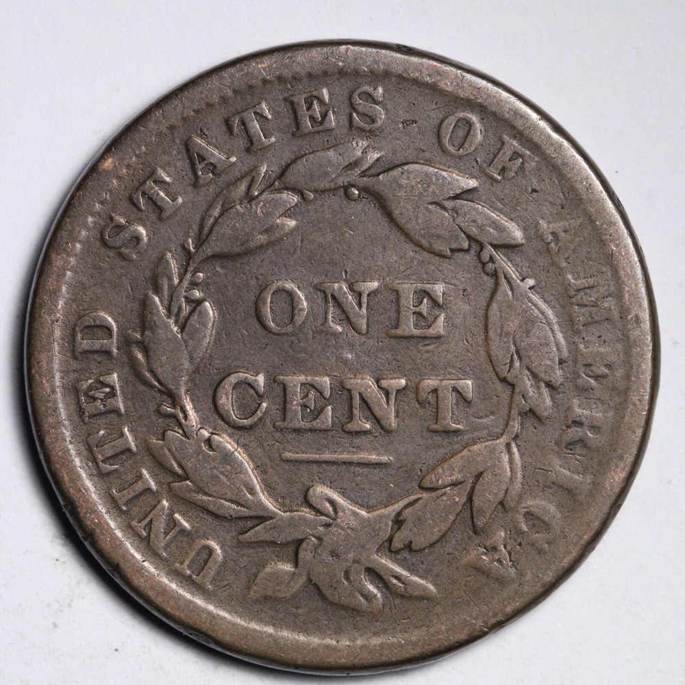 1838 Coronet Head Large Cent CHOICE FINE+ E208 WNL