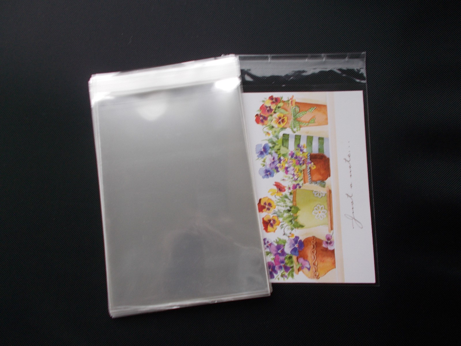 200 Clear Resealable Cello Cellopane Envelopes A2+ 4 5/8 x 5 3/4