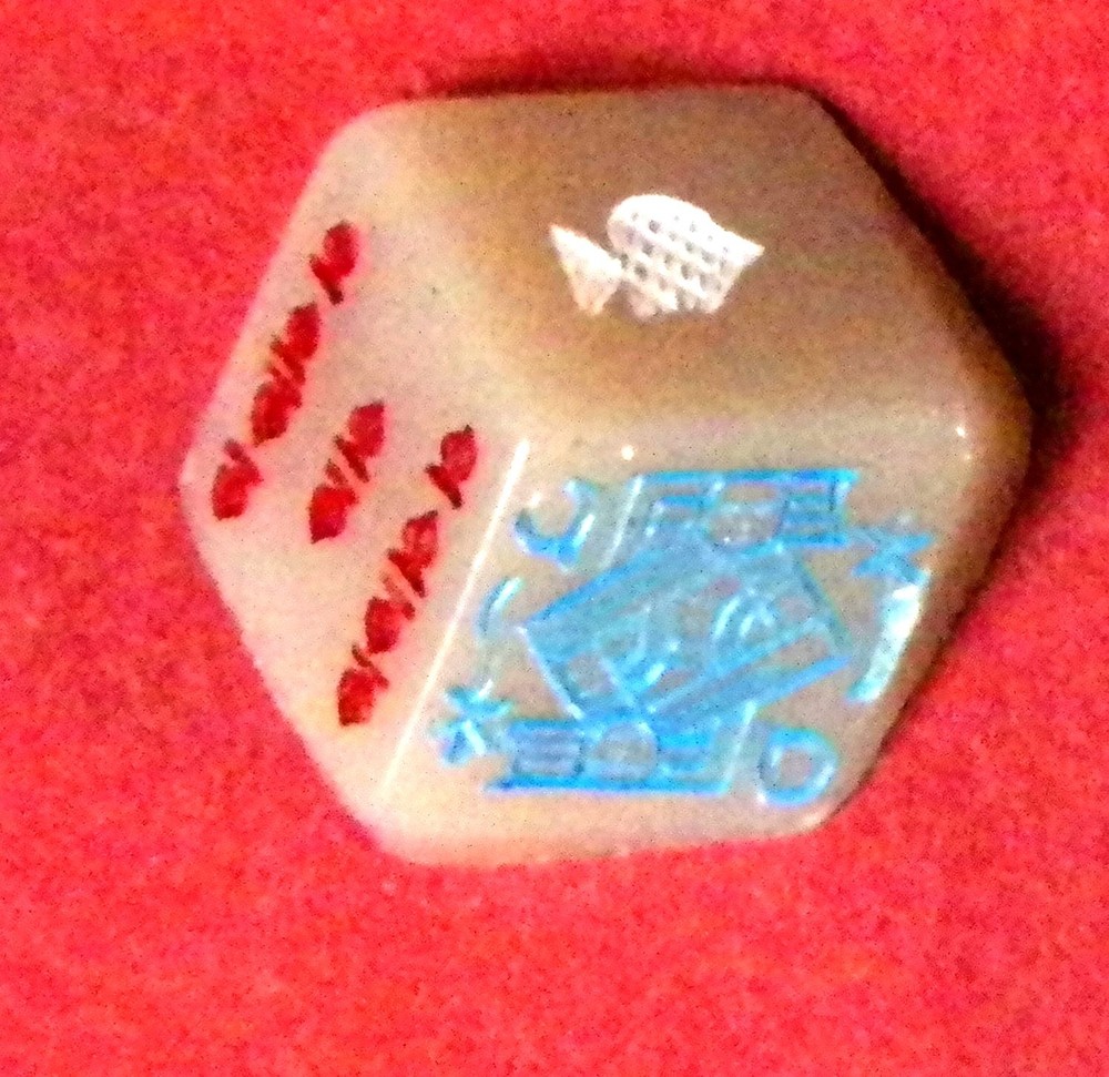 Bb Game Piece Vintage Polymer BUTTON realistic small