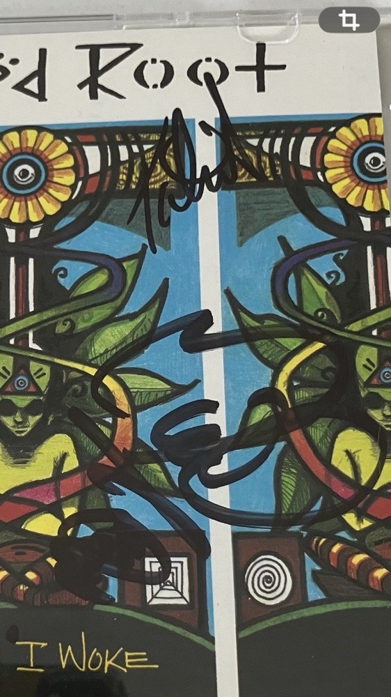 RUSTED ROOT SIGNED/AUTOGRAPHED CD COVER WITH COA