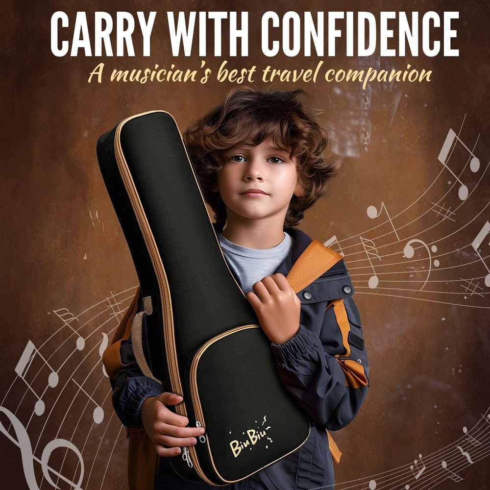 Ukulele Gig Bag - Uke Backpack Storage Soft Case Waterproof w/Carrying Handle...