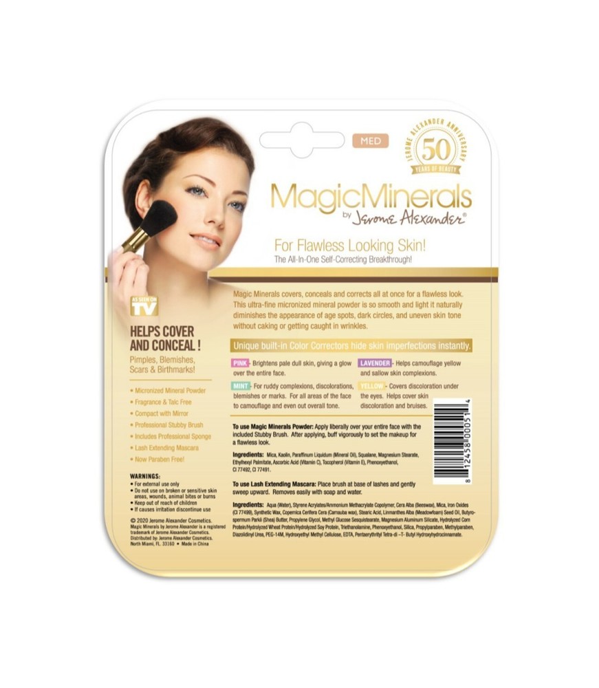 Jerome Alexander MagicMinerals Conceals & Covers Foundation & Mascara - Medium