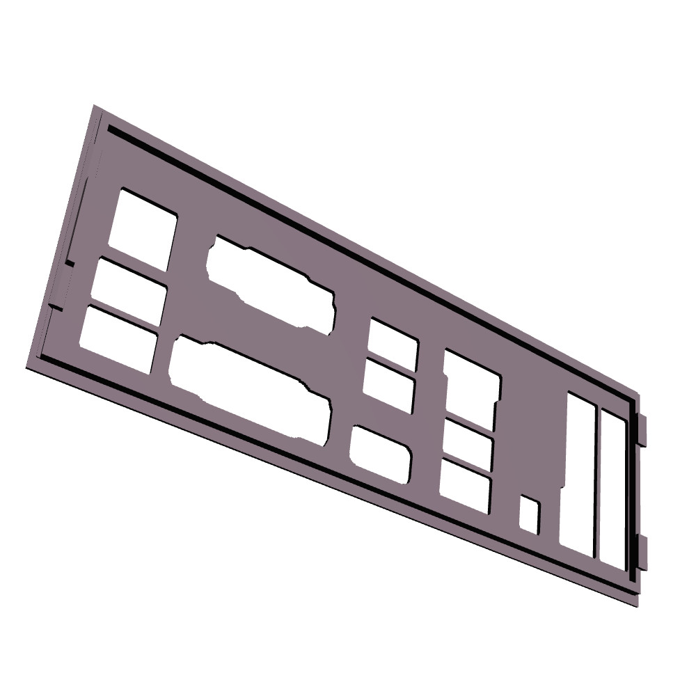 Msi B150m Mortar I/O Shield, 3D Printed, IO Backplate