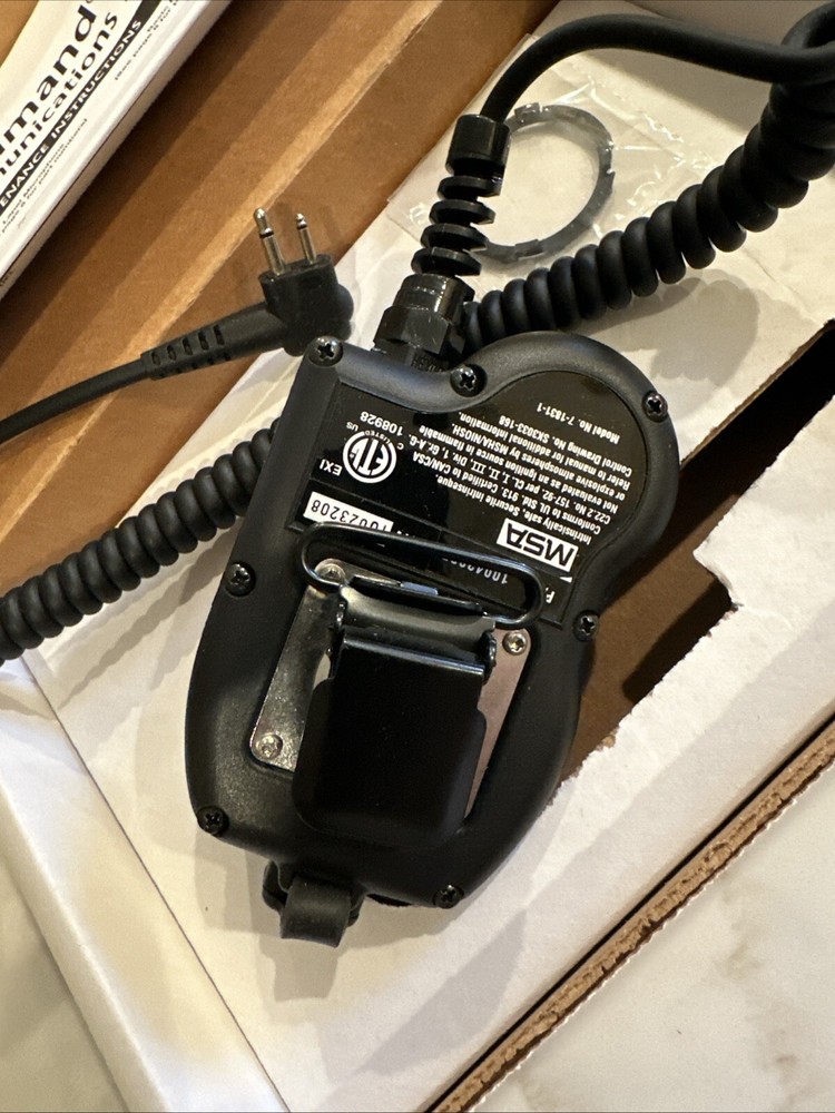 MSA CLEARCOMMAND HCS HELMET COMMUNICATION SYSTEM (LAPEL MICROPHONE)10042905