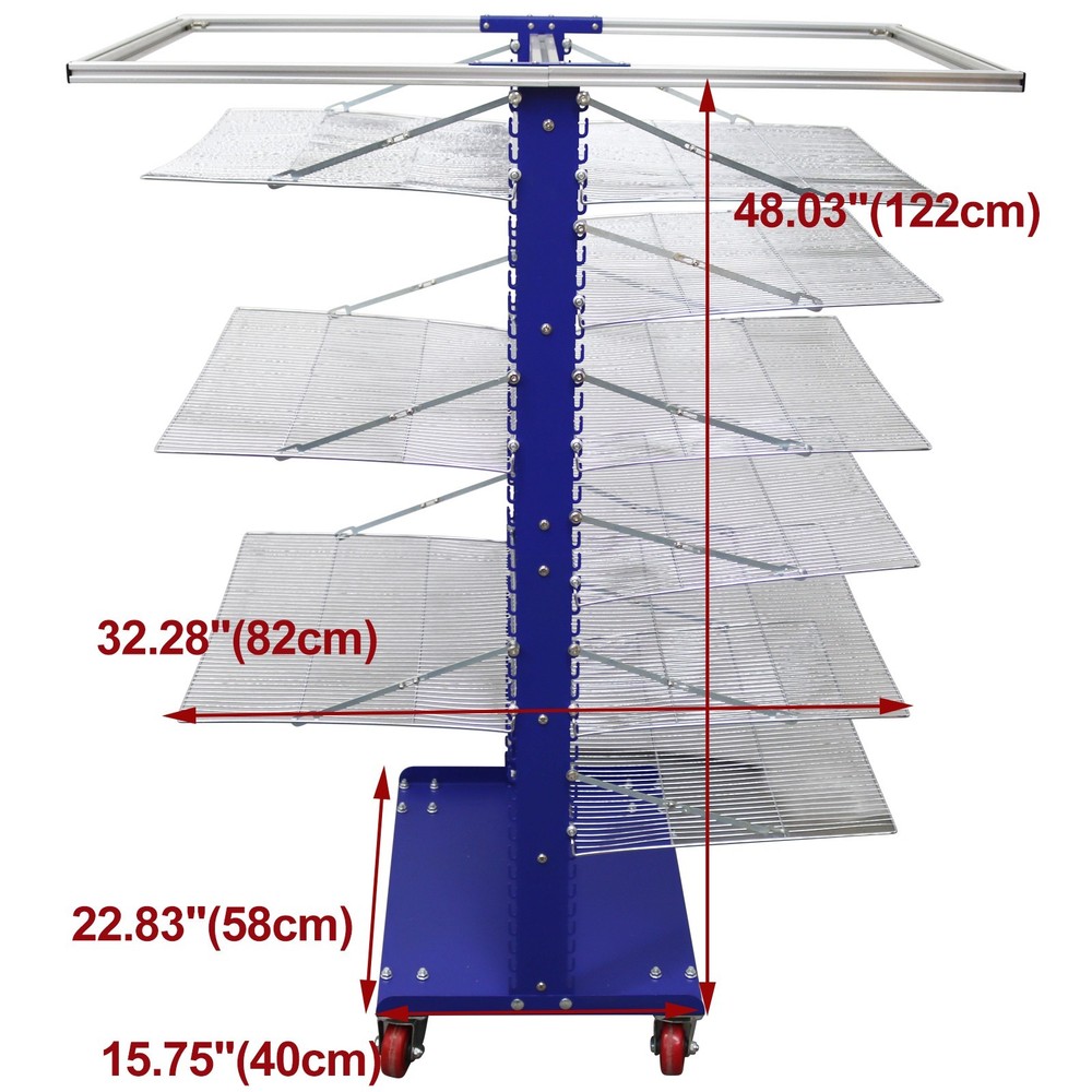 Sealed Heating Type Drying Rack Double-side 12 Layer Adjustable Spacing LYF4060
