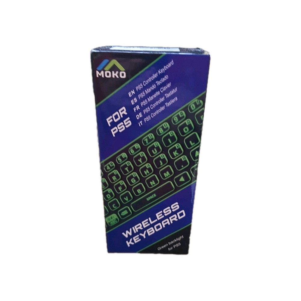 Moko Wireless Keyboard for PS5 Green Backlight Brand New