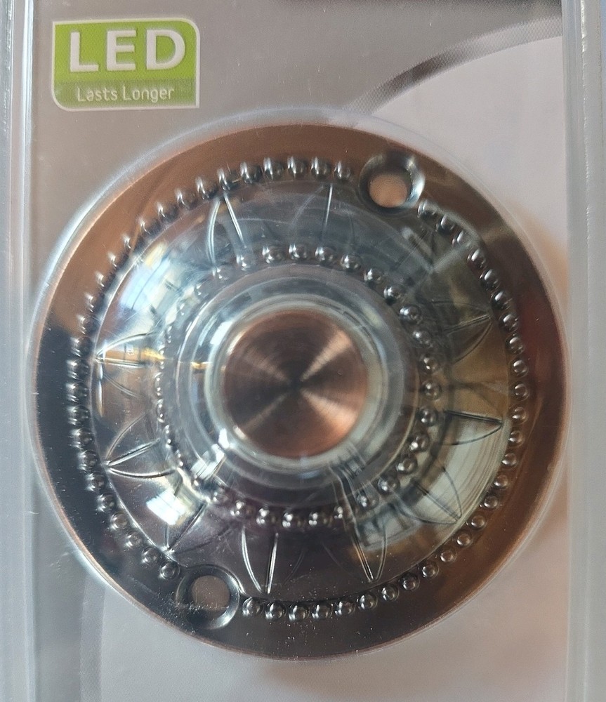 Utilitech Wired Door Bell LED Lighted Button Bronze Finish NEW
