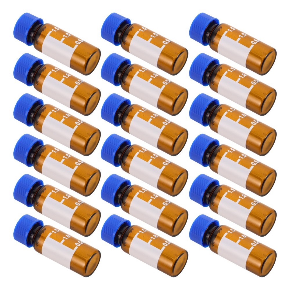 100 Pcs Plastic Pill Bottles Empty Lab Sample Vials Chromatography
