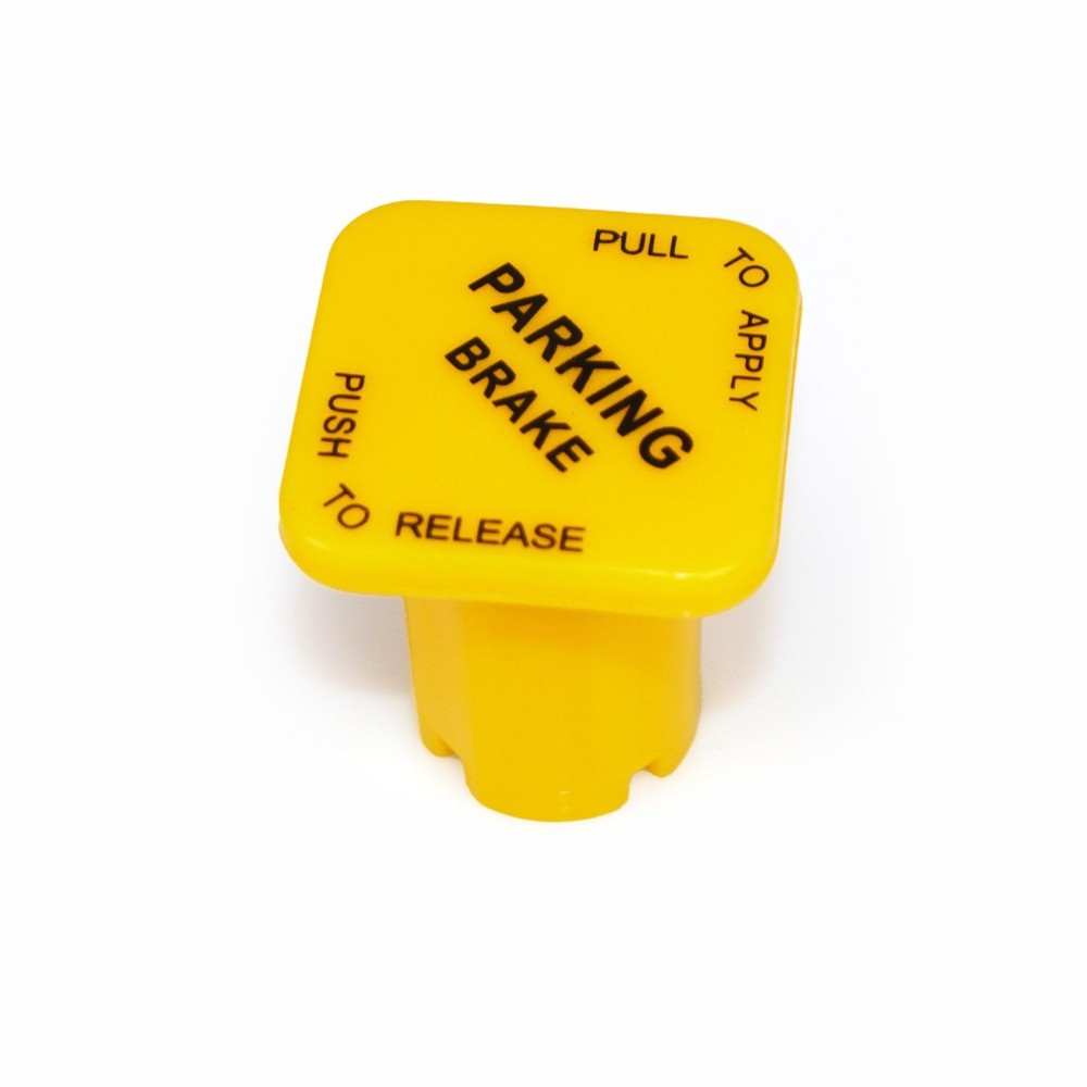 Yellow Red Parking Air Brake Knobs Set Threaded Type For Semi Tractor Trailer