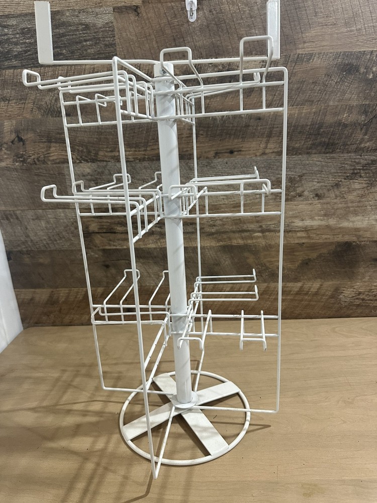Counter Top Spinner Display Rack - 4 Sided (White)