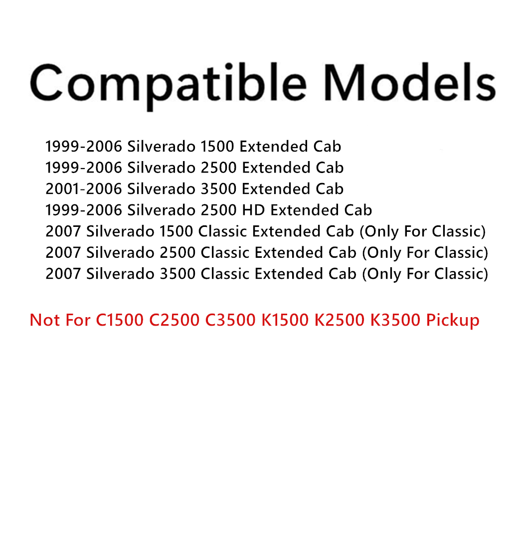 Fit 99-06 Chevy Silverado Extended Cab Driver Left Side Quarter Window Glass