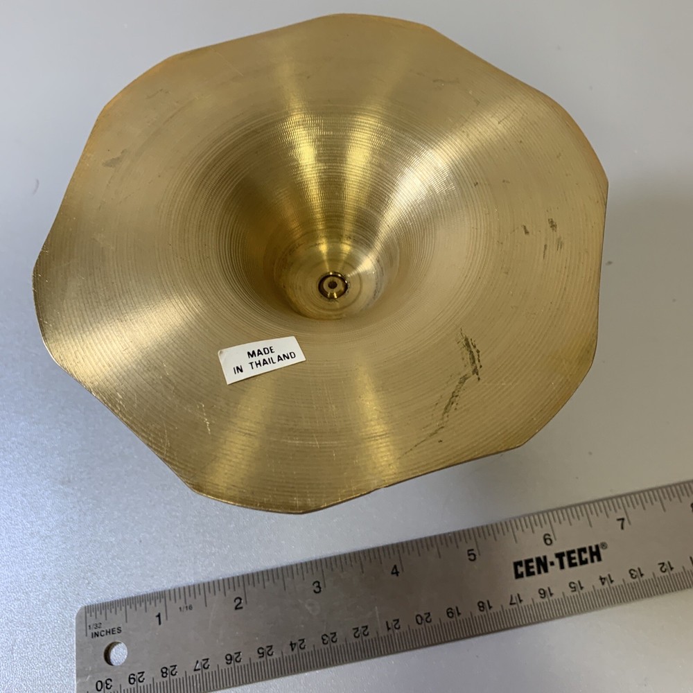 Solid Brass Candleholder with Handle made in Thailand Nice Handle design