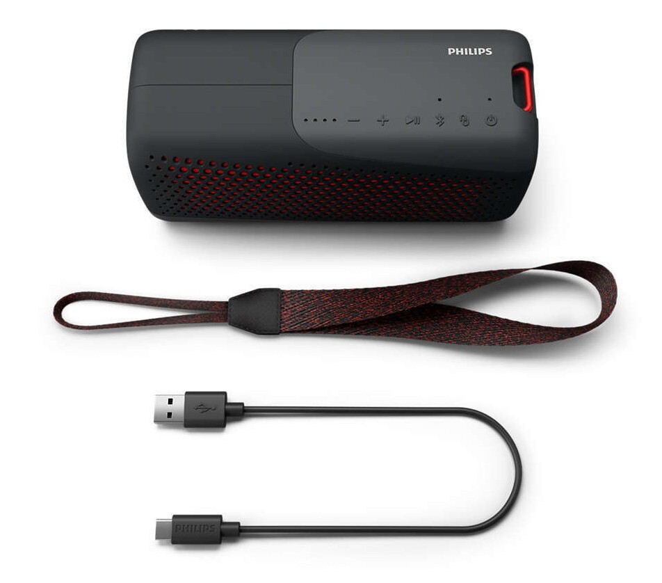 Philips S4807 Waterproof Wireless Bluetooth Speaker - Black