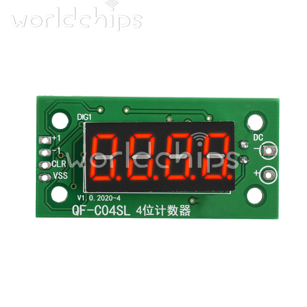 DC4-40V 0-9999 Electronic Digital Counter Module With Power Cut Memory Function