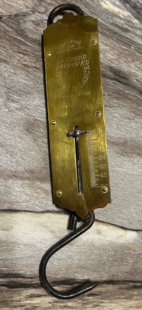 LANDERS Vintage Improved Spring Balance Scale