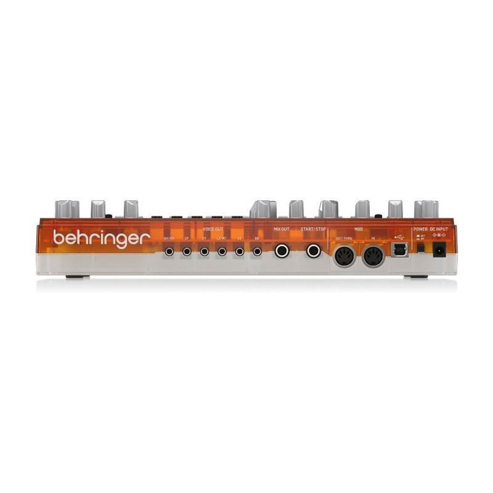 Behringer Rhythm Designer RD-6 Analog Drum Machine, Orange Translucent