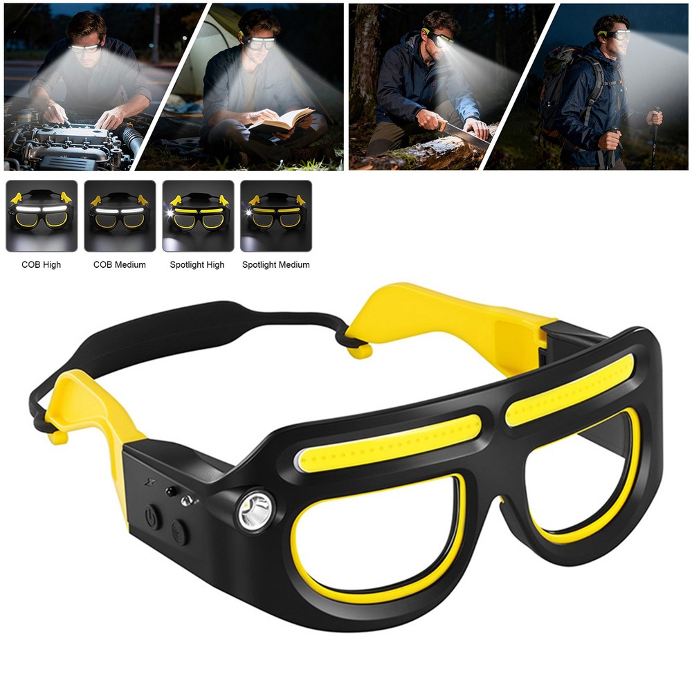 Rechargeable LED Motion Sensor Glasses Work Lamp LED Safety Glasses Headlamp