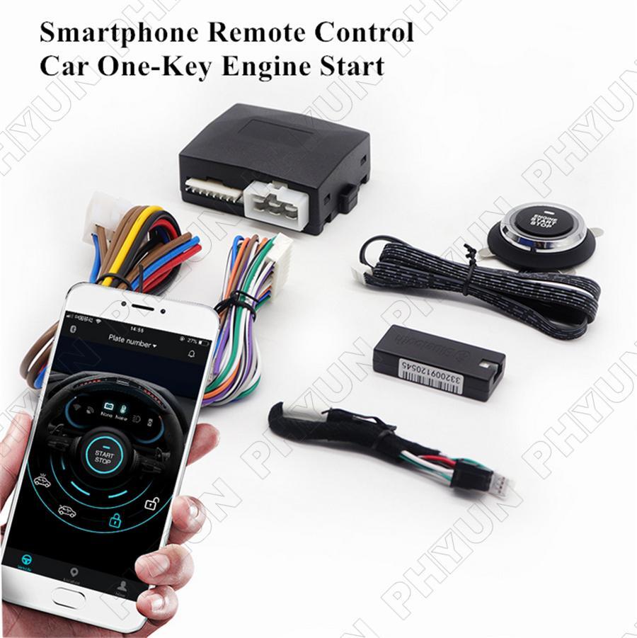 12V Car One-Key Engine Start Stop Button Bluetooth Smart System Remote Control