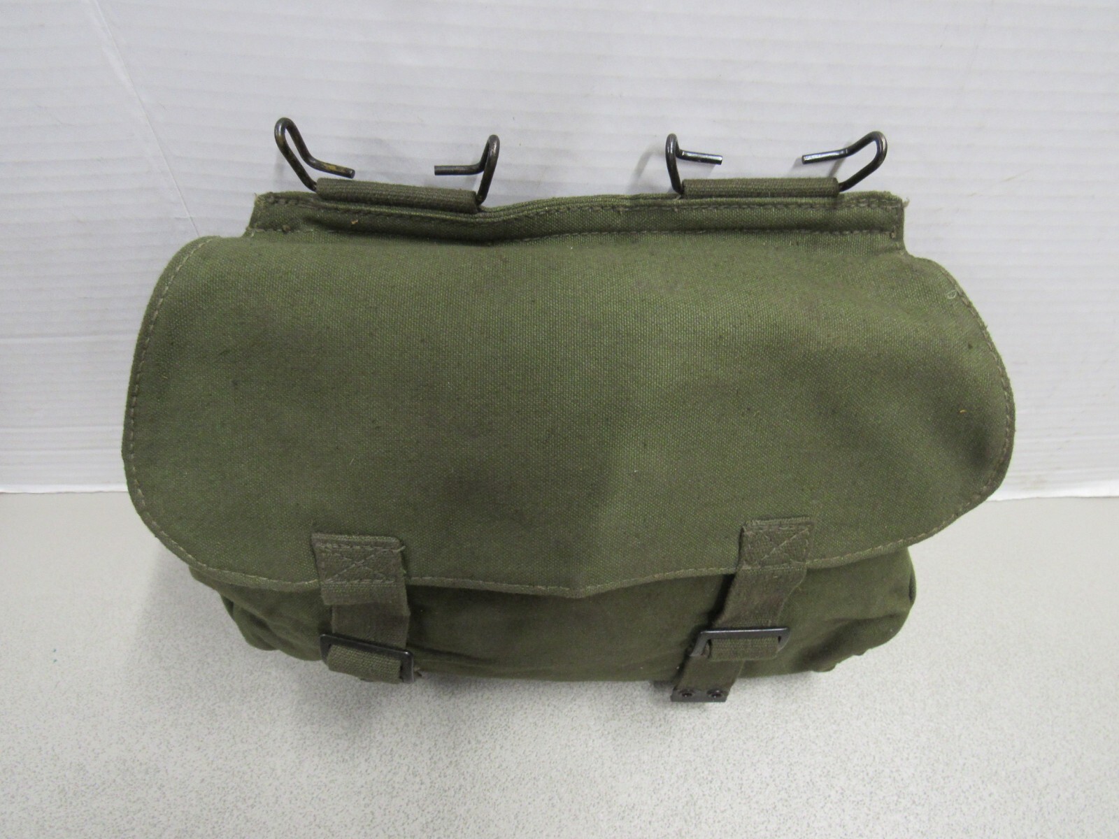 Dutch Military Web Gear Canvas Butt Pack Old Style Belt Hooks Hanger Netherlands