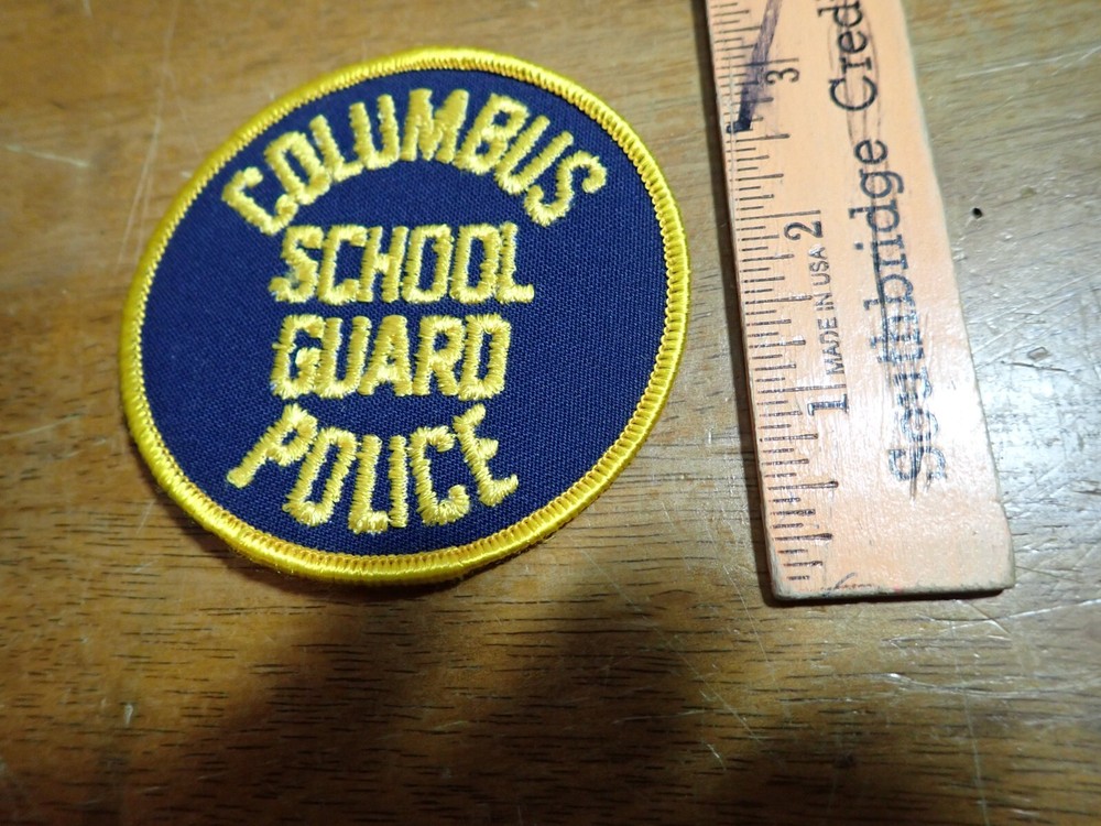 COLUBUS OHIO SCHOOL GUARD   VEST PATCH  SOBSOLETE  PATCH BX E#17