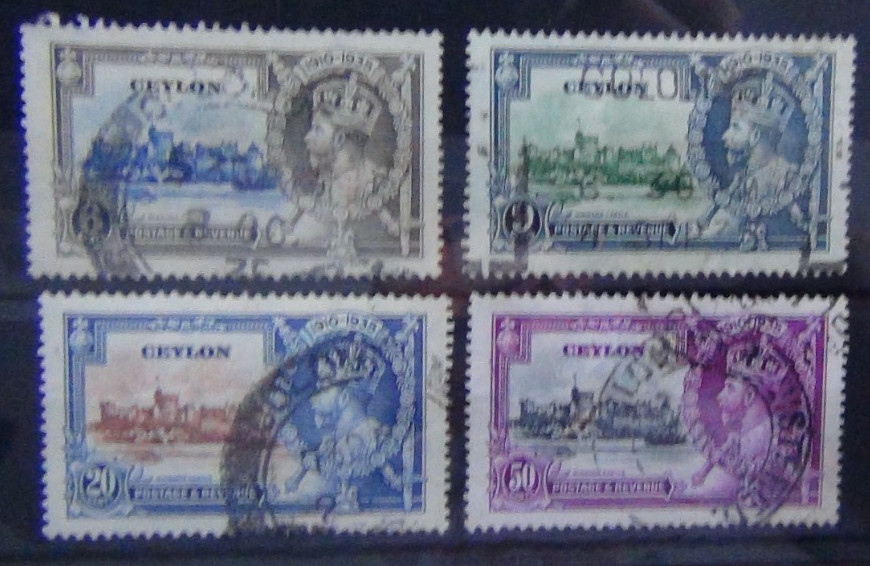 Ceylon 1935 Silver Jubilee set Used