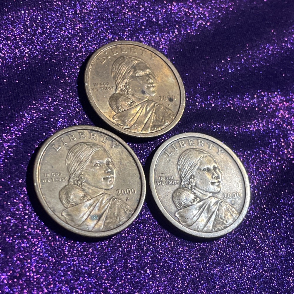 2000 p sacagawea dollar Lot, Die Cracks