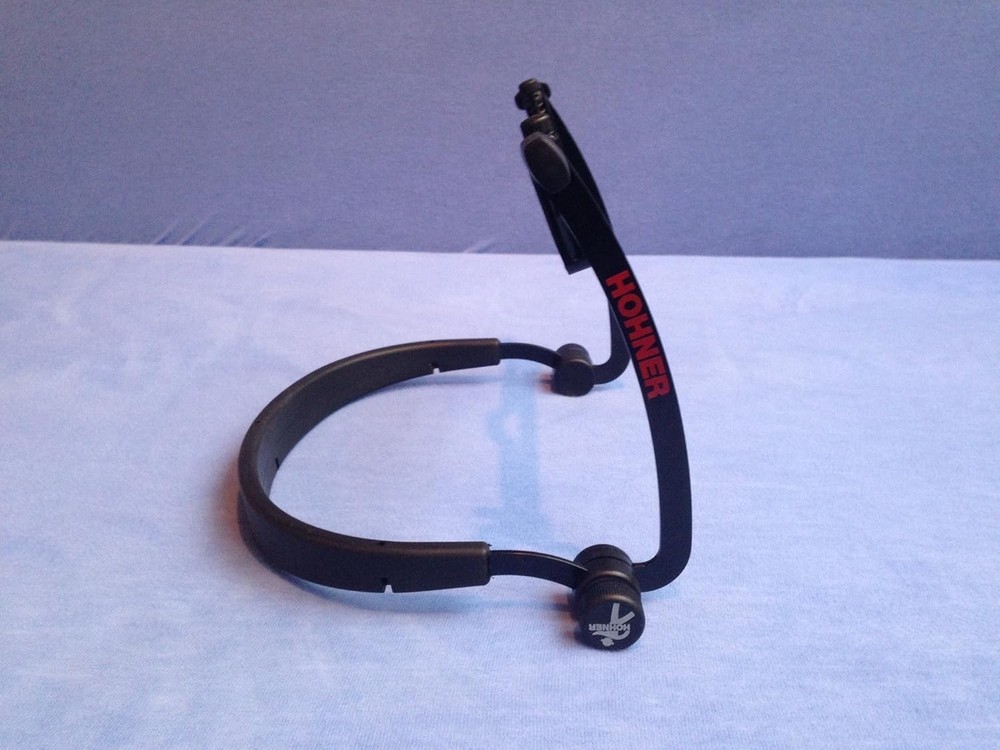Versatile Harmonica Holder with Rubberized Neck Brace - Perfect for Musicians