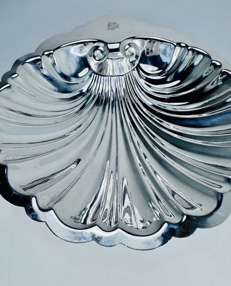 Substantial Sterling Silver Shell Dish 7" Long 170 Grams Beautiful!