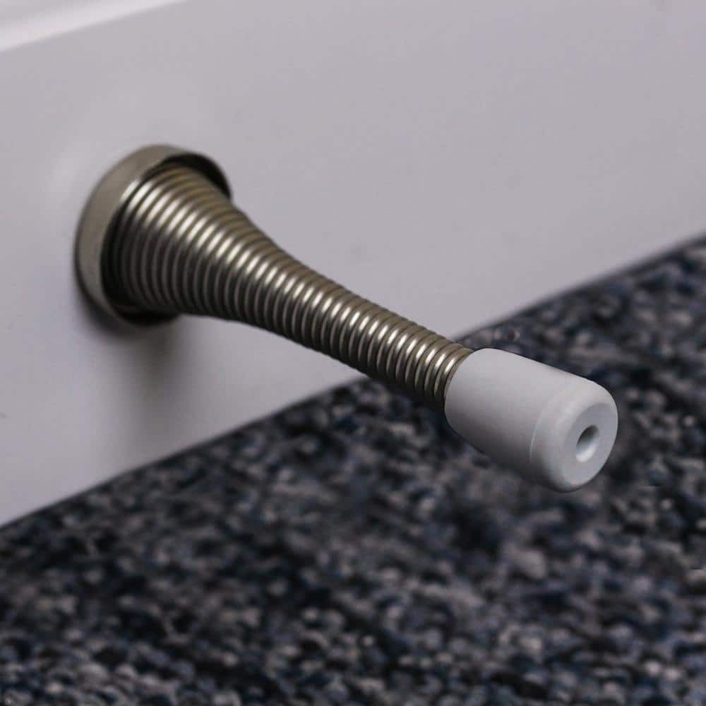 (5-Pack) Satin Nickel Spring Door Stop
