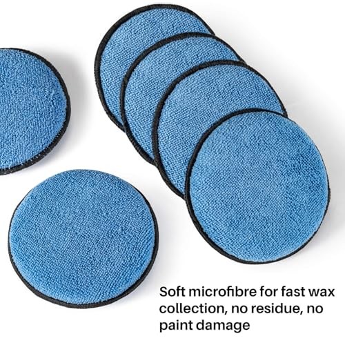 12 Pack Microfiber Foam Car Wax Applicator Pad - Foam Applicator Pads Blue