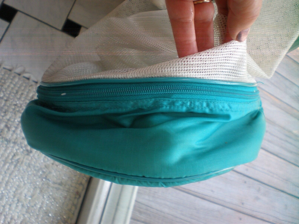 true vintage Swim Bag Mesh Drawstring Backpack Beach Backpack for Swimming LARGE