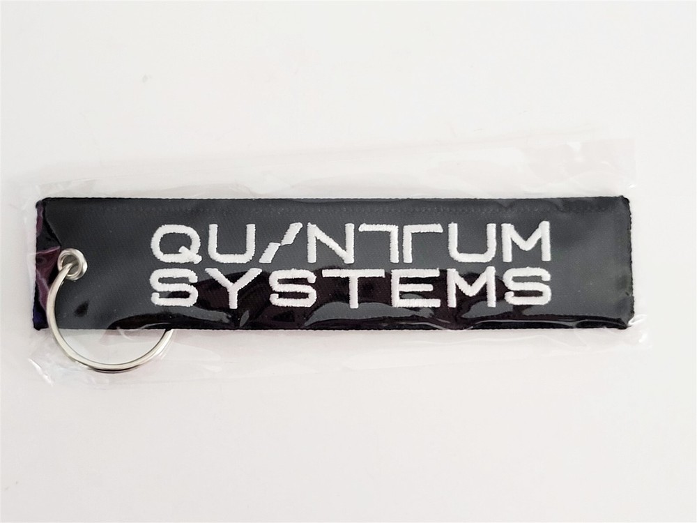 Quantum Systems Black Flight Tag Keychain Military