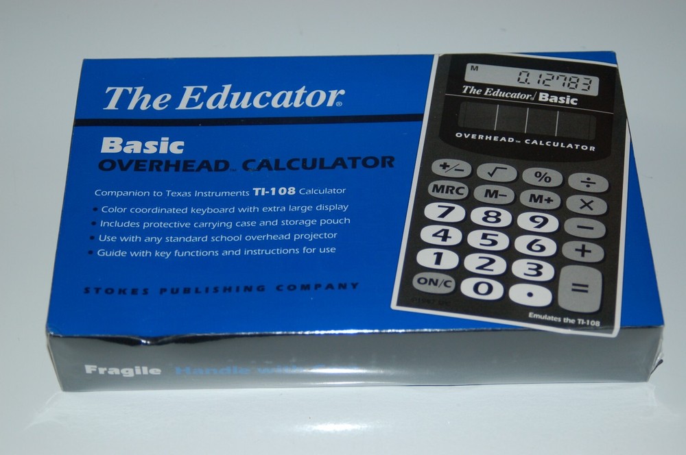 The Educator Basic Overhead Calculator - Stokes Publishing Company Teaching Tool