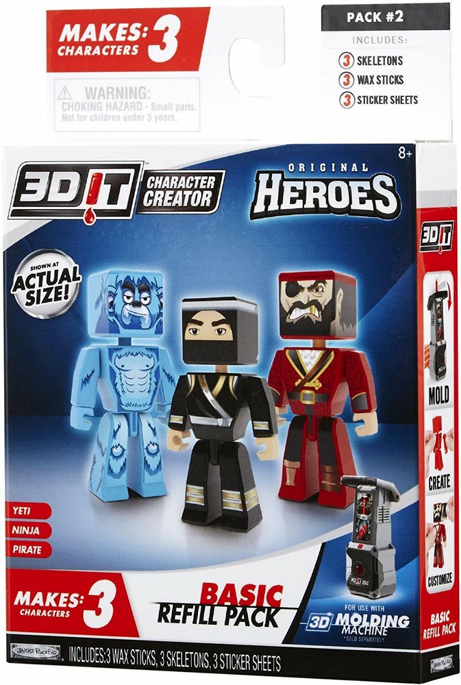 3D Character Creator City Heroes Style 2 Basic Refill Pack