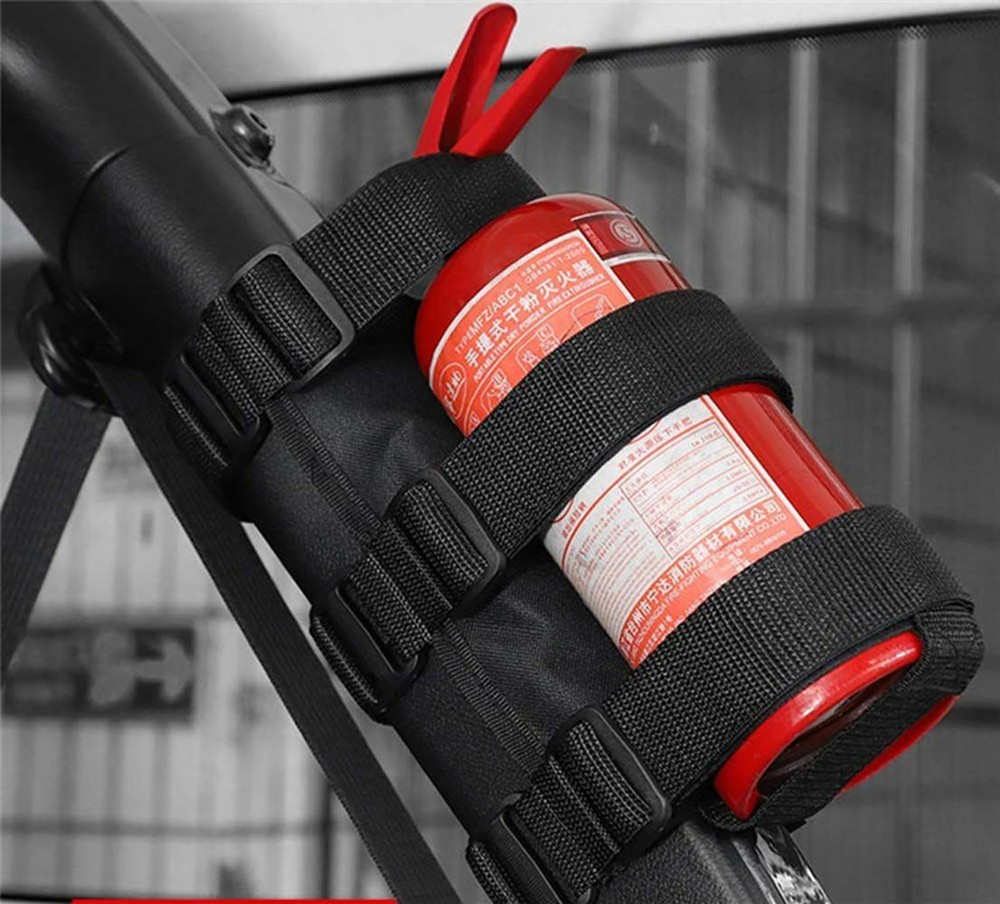 Fire Extinguisher Holder Adjustable Roll Bar Extinguisher Strap Sling Bracket