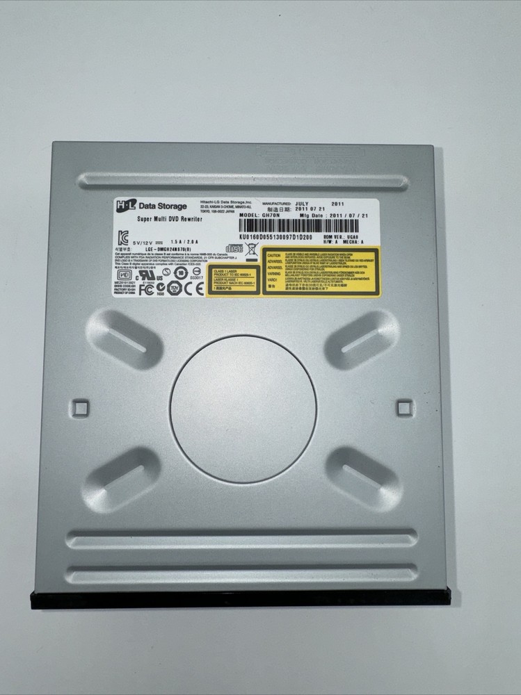 HITACHI-LG DATA STORAGE SUPER MULTI DVD REWRITER MODEL GH70N - PULLED WORKING