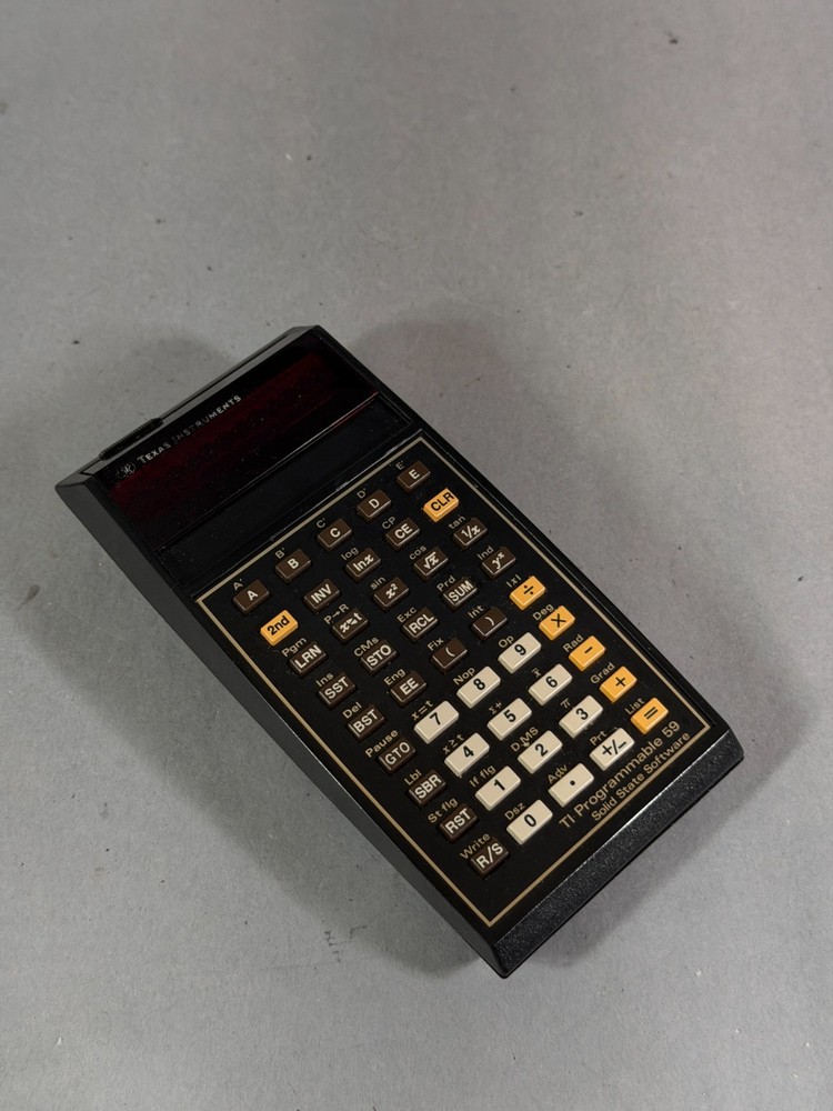 Texas Instruments TI Programmable 59 Calculator Case Master Module Software Card