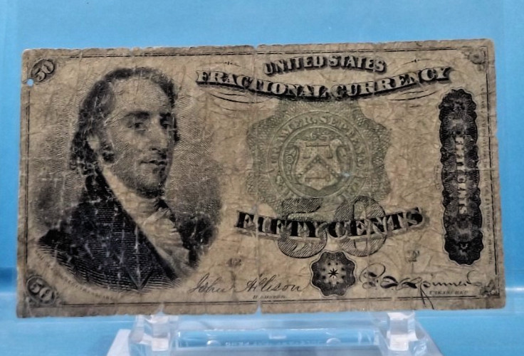 1869 50 Cent - 4th Issue Fractional Currency G/VG - FR1379