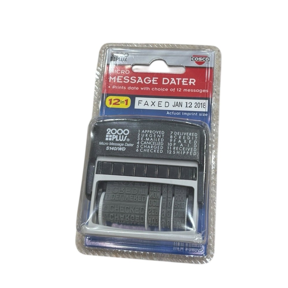 New Micro Message Dater with 12 Changeable Messages Cosco 2000 Plus